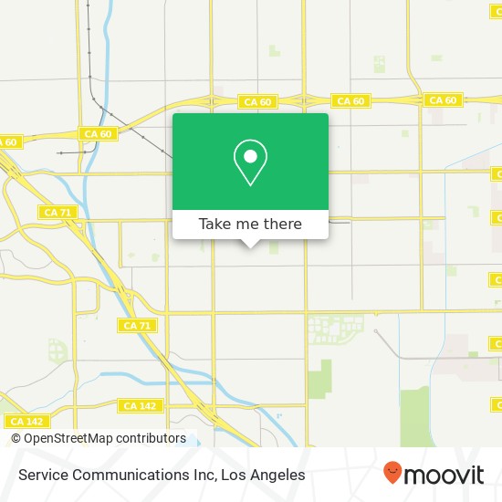 Mapa de Service Communications Inc