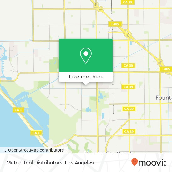 Matco Tool Distributors map