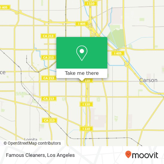 Famous Cleaners map