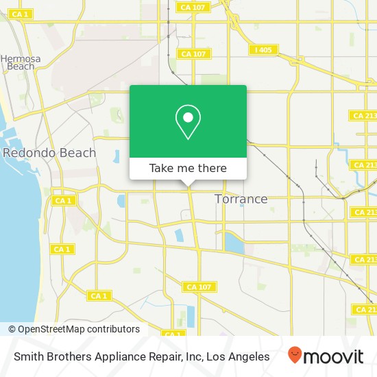 Smith Brothers Appliance Repair, Inc map