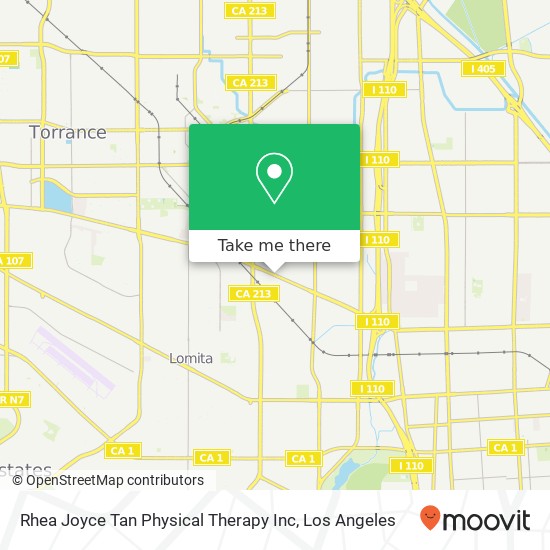 Rhea Joyce Tan Physical Therapy Inc map