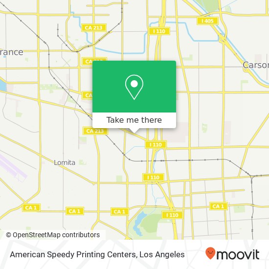 American Speedy Printing Centers map