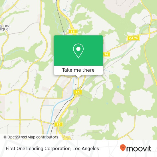 Mapa de First One Lending Corporation