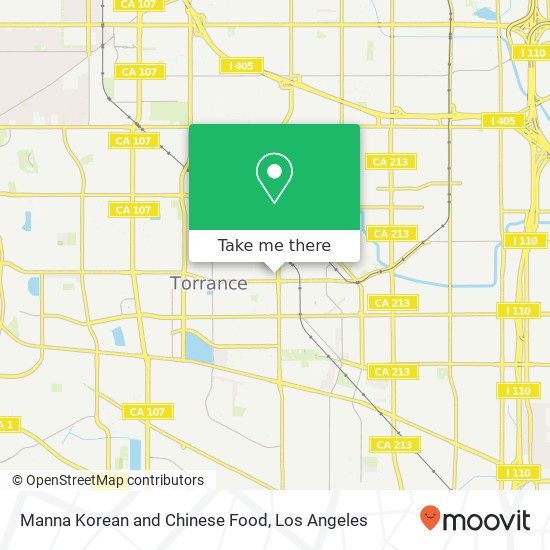 Manna Korean and Chinese Food map