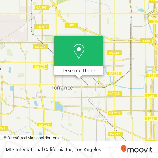 MIS International California Inc map