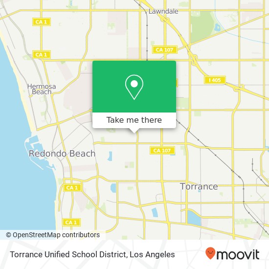 Mapa de Torrance Unified School District