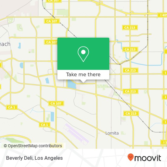 Mapa de Beverly Deli