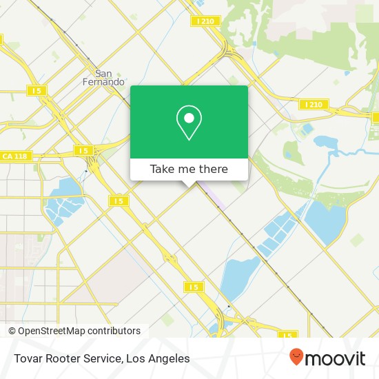 Tovar Rooter Service map