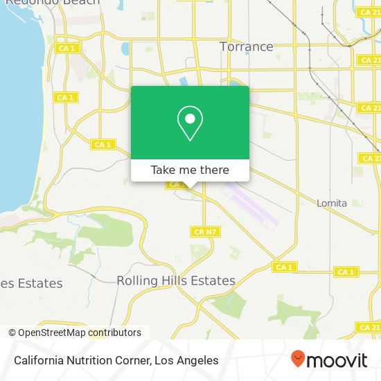 Mapa de California Nutrition Corner
