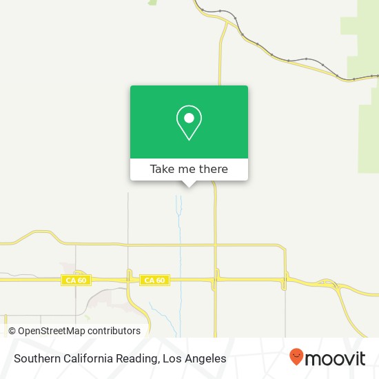 Mapa de Southern California Reading