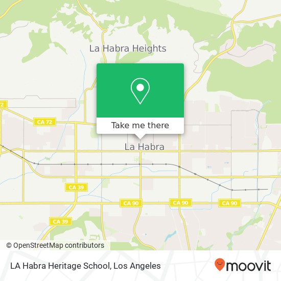 LA Habra Heritage School map