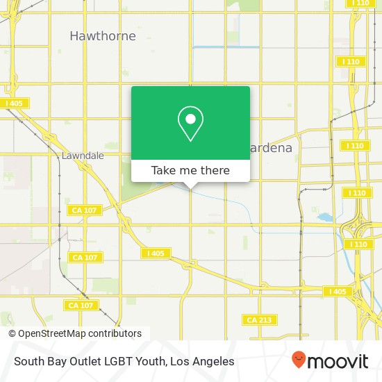 South Bay Outlet LGBT Youth map