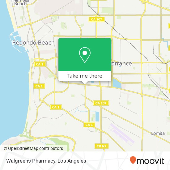 Mapa de Walgreens Pharmacy