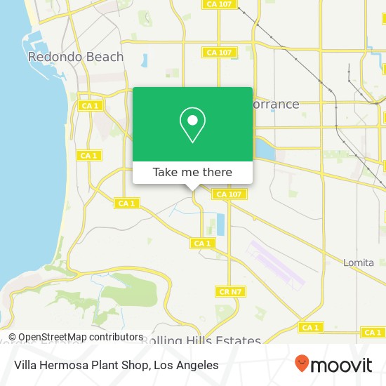 Mapa de Villa Hermosa Plant Shop
