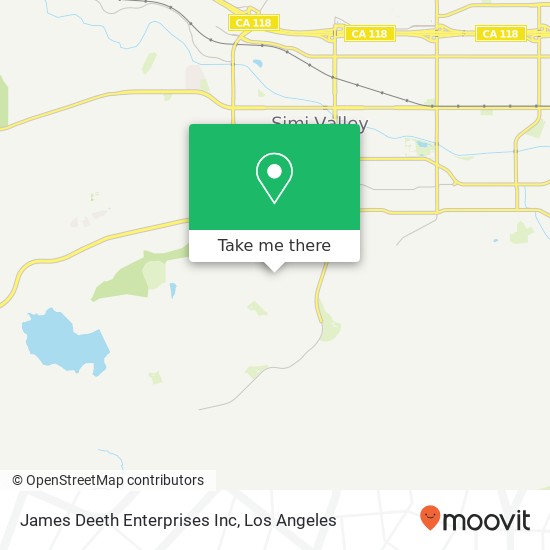 Mapa de James Deeth Enterprises Inc