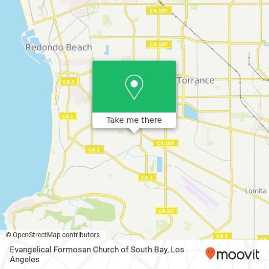 Evangelical Formosan Church of South Bay map