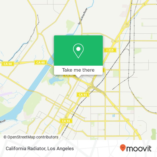 California Radiator map