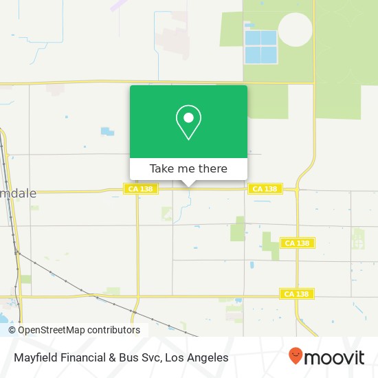 Mayfield Financial & Bus Svc map