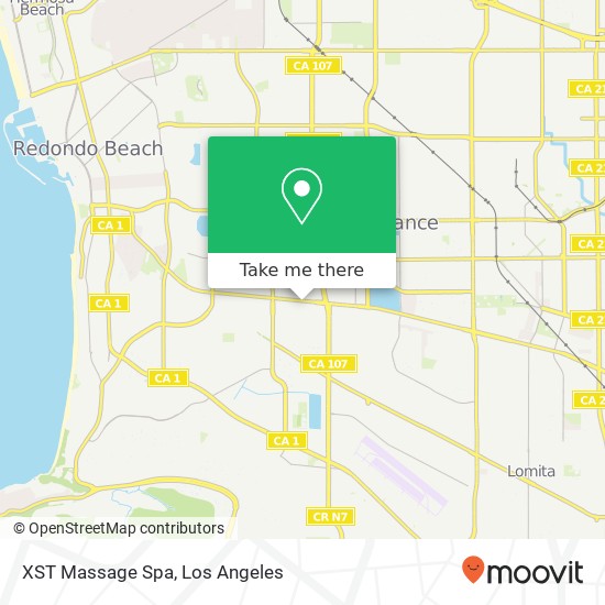 XST Massage Spa map