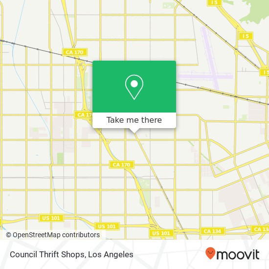 Council Thrift Shops map