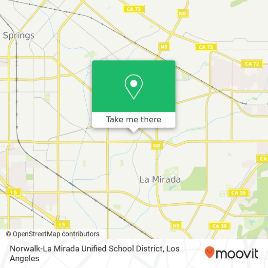 Norwalk-La Mirada Unified School District map