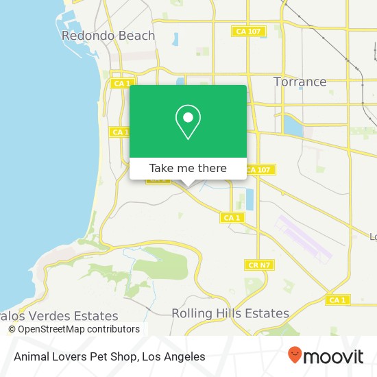 Animal Lovers Pet Shop map