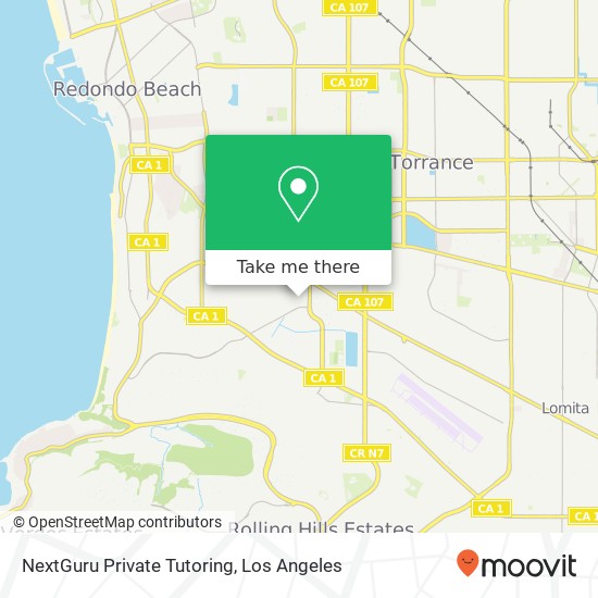 Mapa de NextGuru Private Tutoring