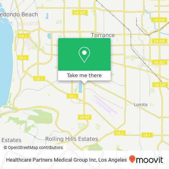 Healthcare Partners Medical Group Inc map