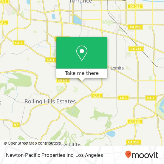 Mapa de Newton-Pacific Properties Inc