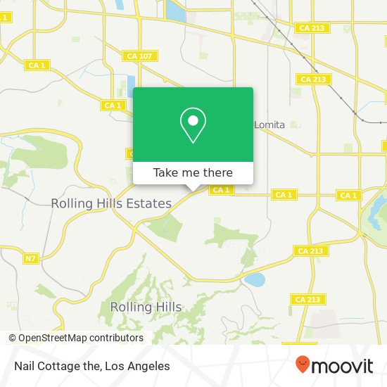 Mapa de Nail Cottage the