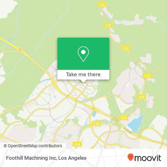 Foothill Machining Inc map