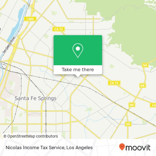 Nicolas Income Tax Service map