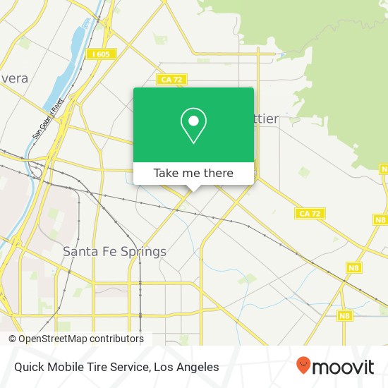 Mapa de Quick Mobile Tire Service