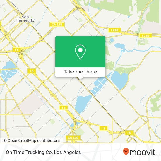 Mapa de On Time Trucking Co