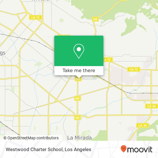 Westwood Charter School map