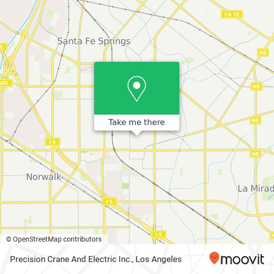 Precision Crane And Electric Inc. map