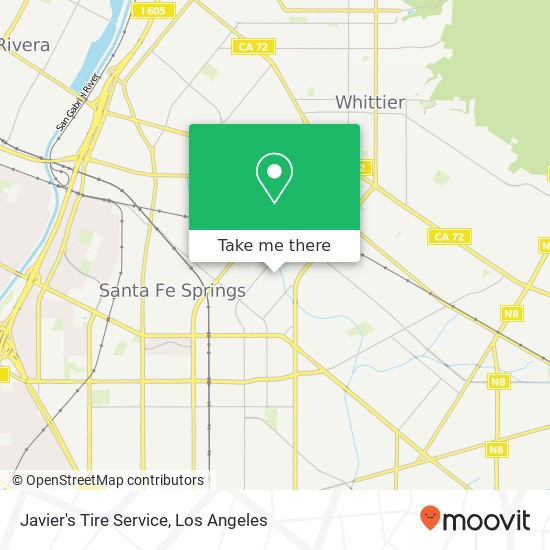 Mapa de Javier's Tire Service