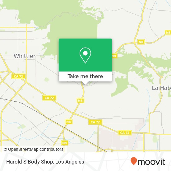 Harold S Body Shop map