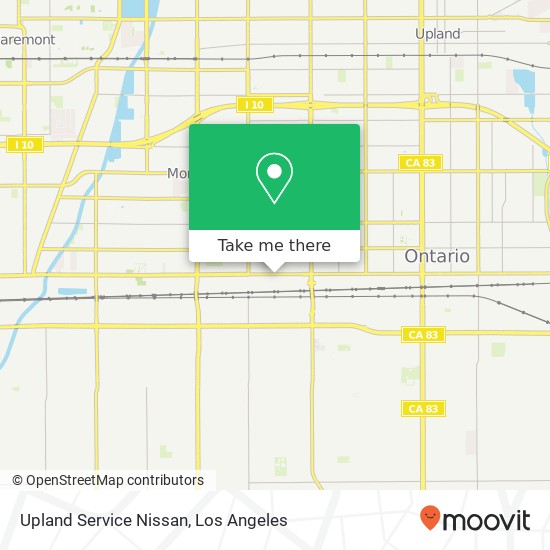 Upland Service Nissan map