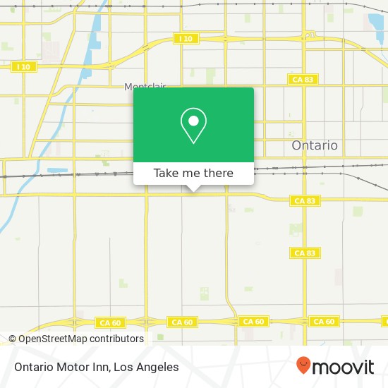 Ontario Motor Inn map