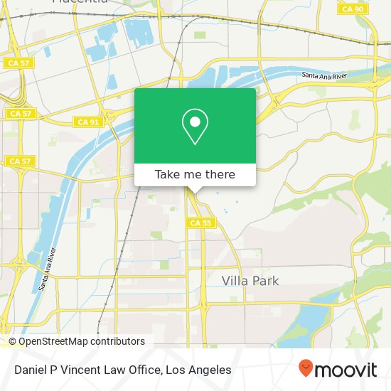 Daniel P Vincent Law Office map