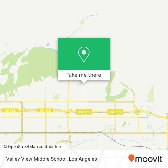 Valley View Middle School map