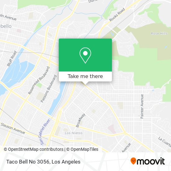 Mapa de Taco Bell No 3056