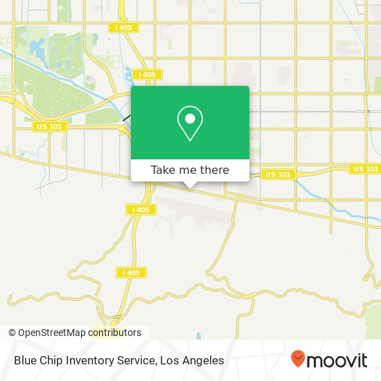 Mapa de Blue Chip Inventory Service