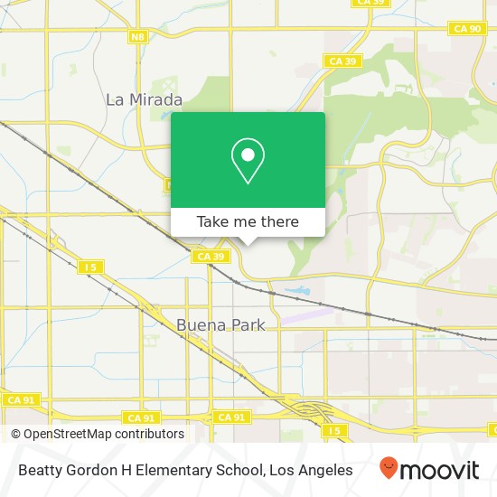 Mapa de Beatty Gordon H Elementary School
