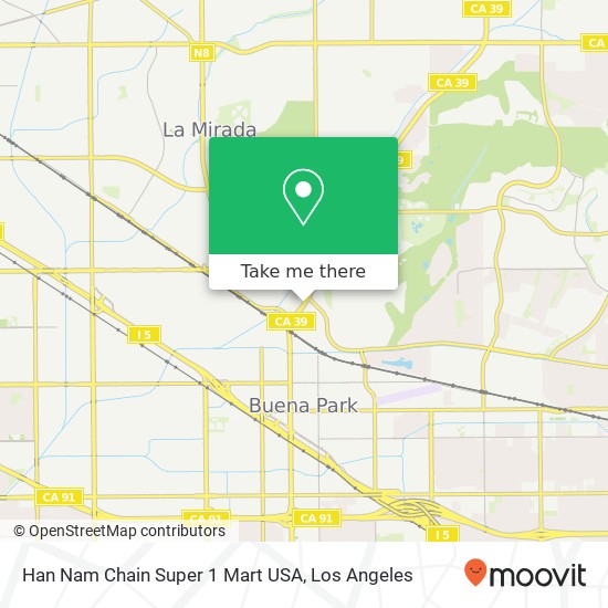 Han Nam Chain Super 1 Mart USA map