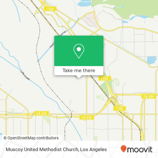 Muscoy United Methodist Church map