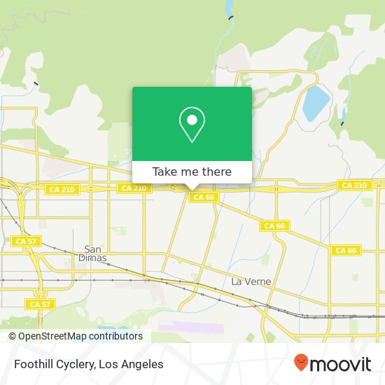 Foothill Cyclery map