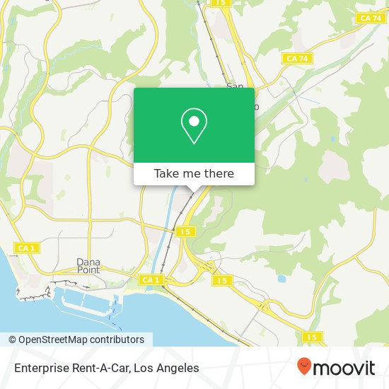 Mapa de Enterprise Rent-A-Car