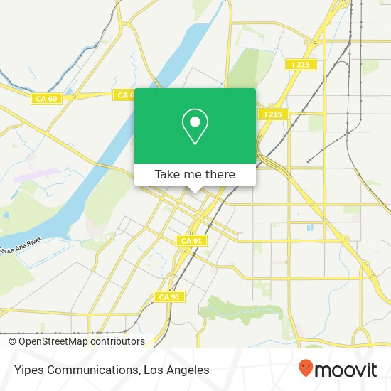 Mapa de Yipes Communications
